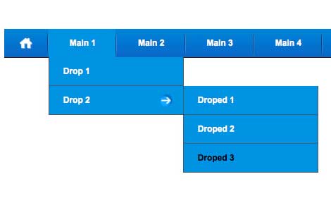 css multi level dropdown menu