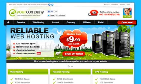 eco net whmcs template preview